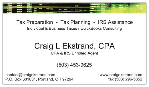 Photo of Craig L Ekstrand, CPA