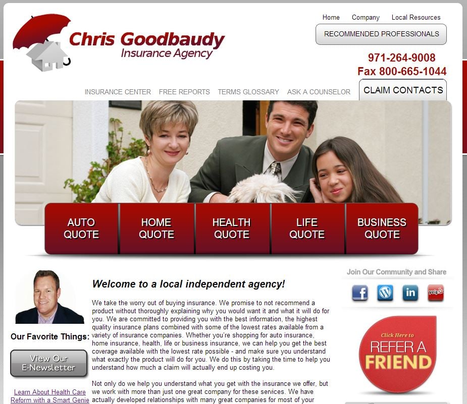 Photo of Chris Goodbaudy Insurance Agent