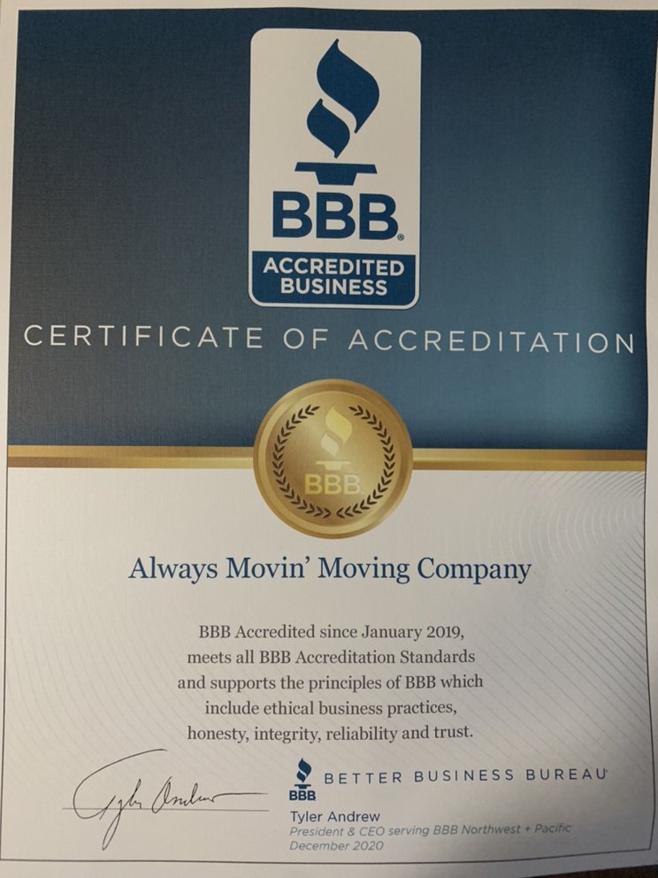 Photo of Always Movin' Moving Company