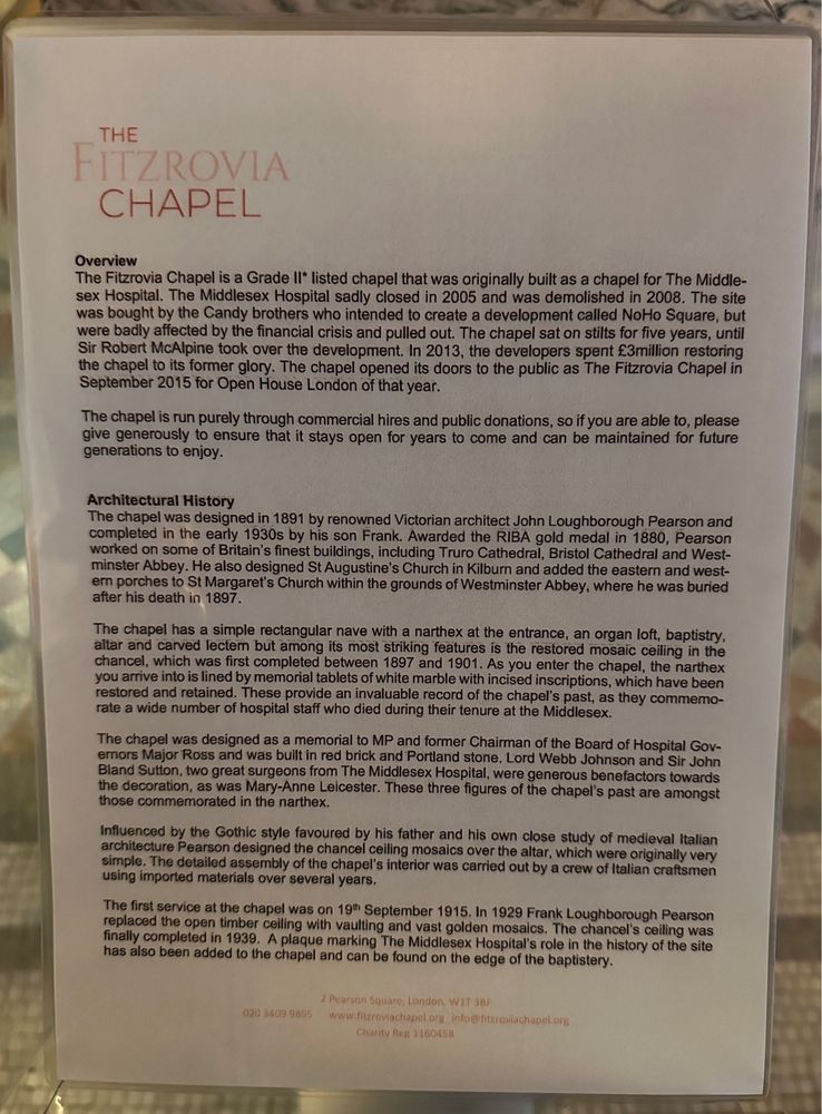Photo of Fitzrovia Chapel
