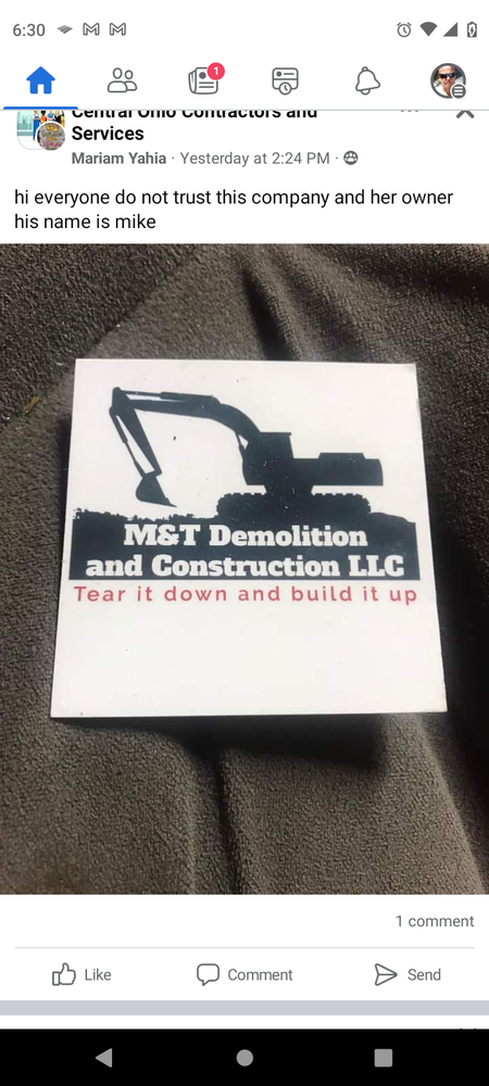 Photo of M&T Demolition and Construction