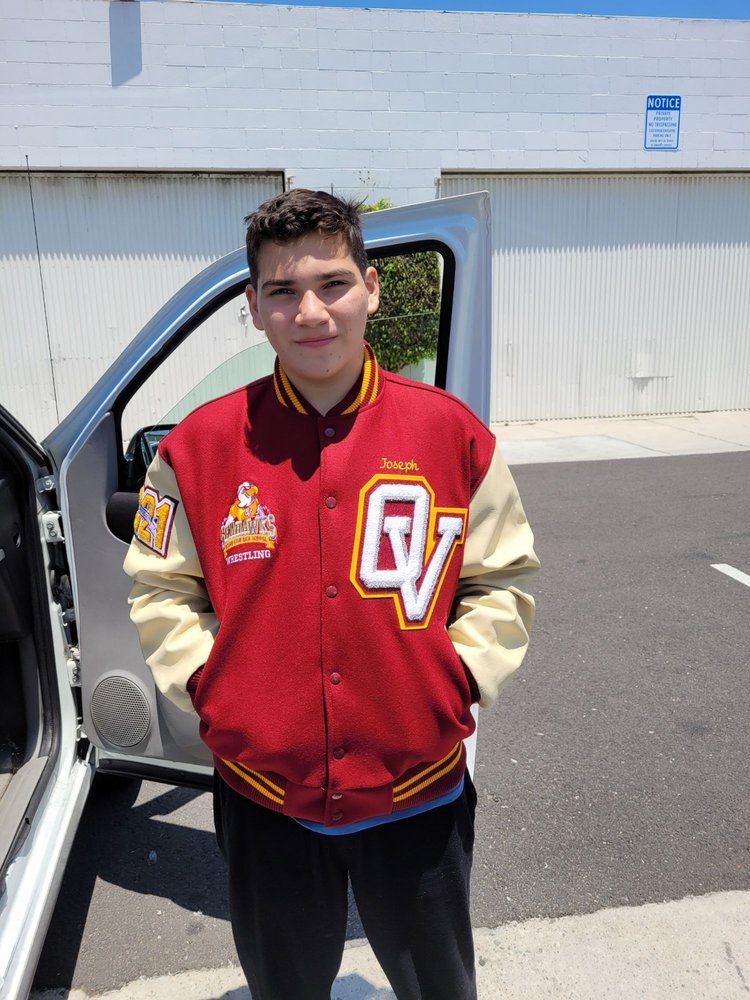 Photo of IDC Embroidery Chenille Chainstitch Letterman Jackets