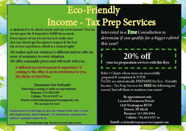 Photo of Eco - Friendly Income - Tax Prep Services