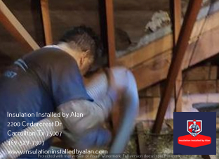 Photo of Insulation Installed by Alan