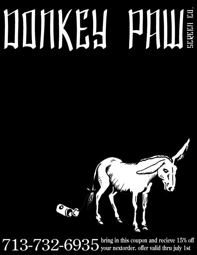 Photo of Donkey Paw Screen Print & Design