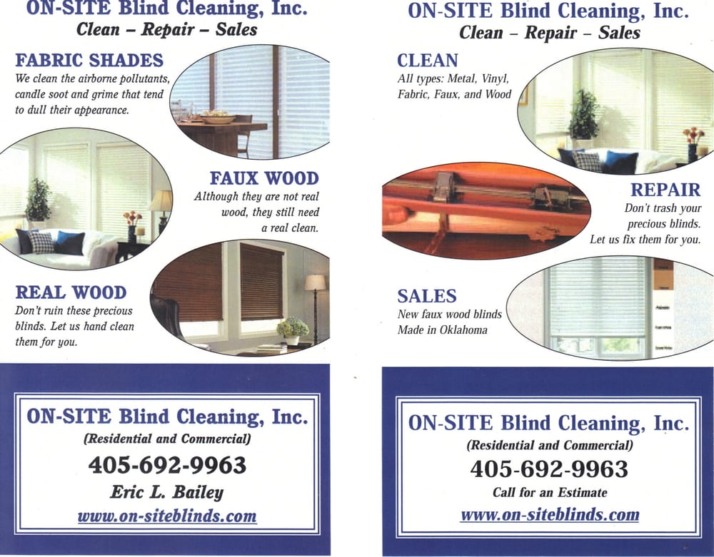 Photo of On-Site Blind Cleaning
