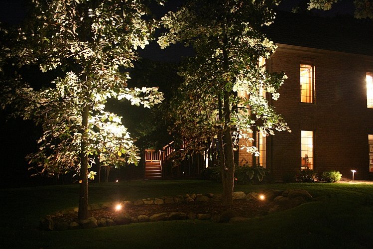 Photo of Night Gardens Landscape Lighting