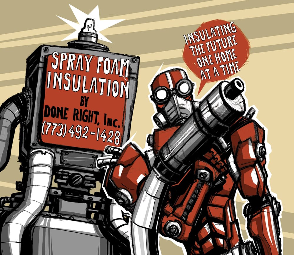 Photo of Spray Foam Insulation- by Done Right