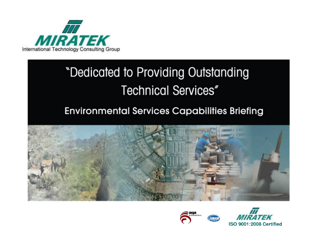 Photo of MIRATEK Corporation