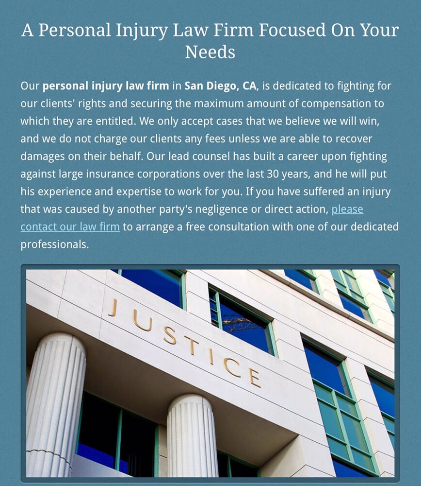 Photo of San Diego Injury Lawyer