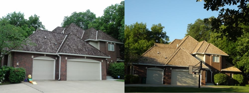 Photo of Cedar Shakes Roof Cleaning