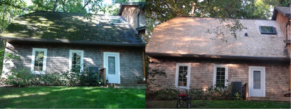 Photo of Cedar Shakes Roof Cleaning