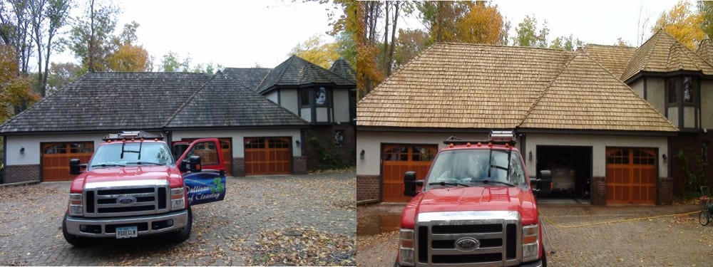 Photo of Cedar Shakes Roof Cleaning