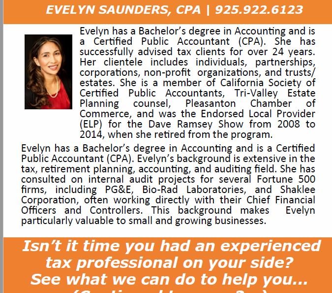Photo of Evelyn Saunders CPA