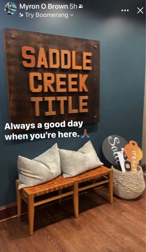 Photo of Saddle Creek Title
