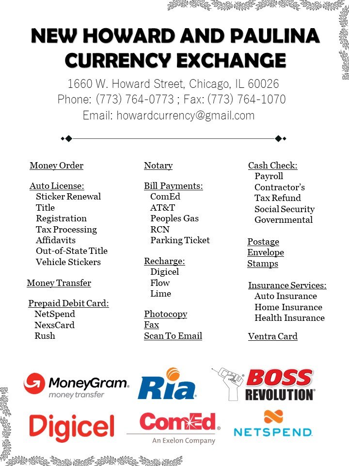 Photo of New Howard & Paulina Currency Exchange