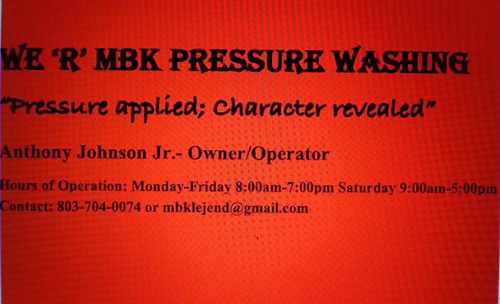 Photo of We 'R' Mbk Pressure Washing