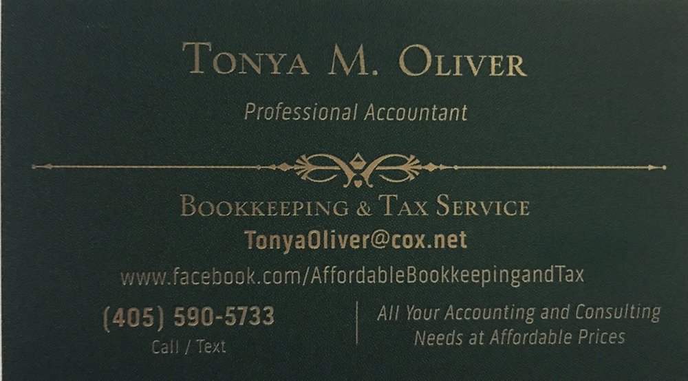 Photo of Tonya M Oliver Bookkeeping and Tax Service