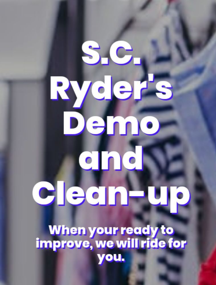 Photo of S C Ryder's demo and clean-up