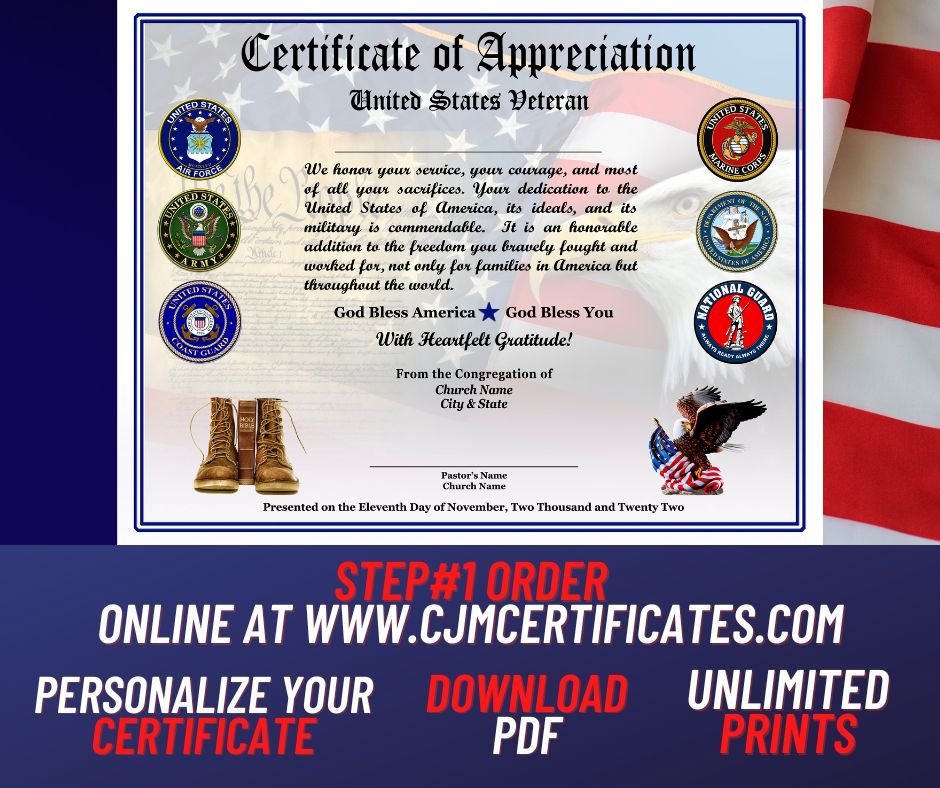 Photo of CJM Military Certificates