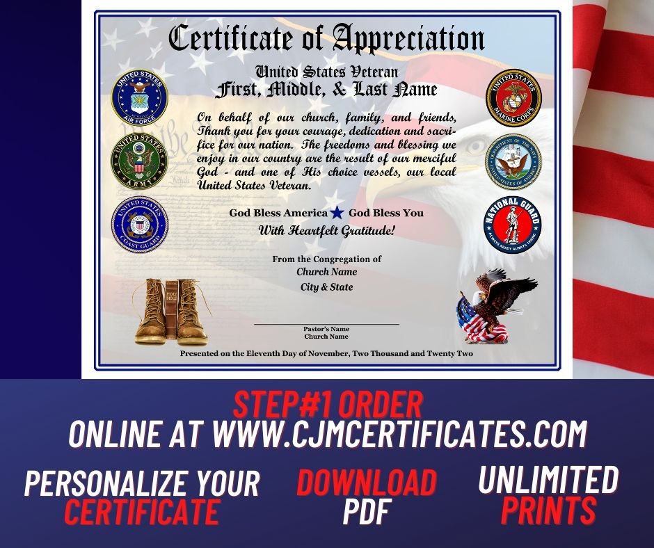 Photo of CJM Military Certificates