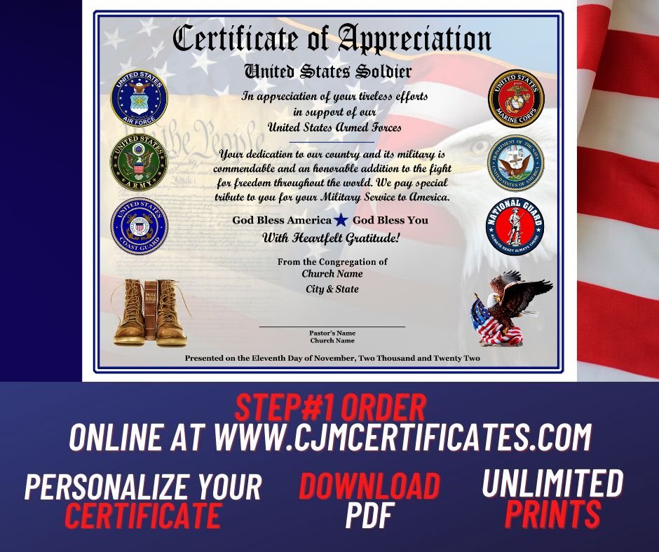 Photo of CJM Military Certificates