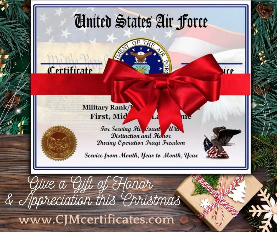 Photo of CJM Military Certificates
