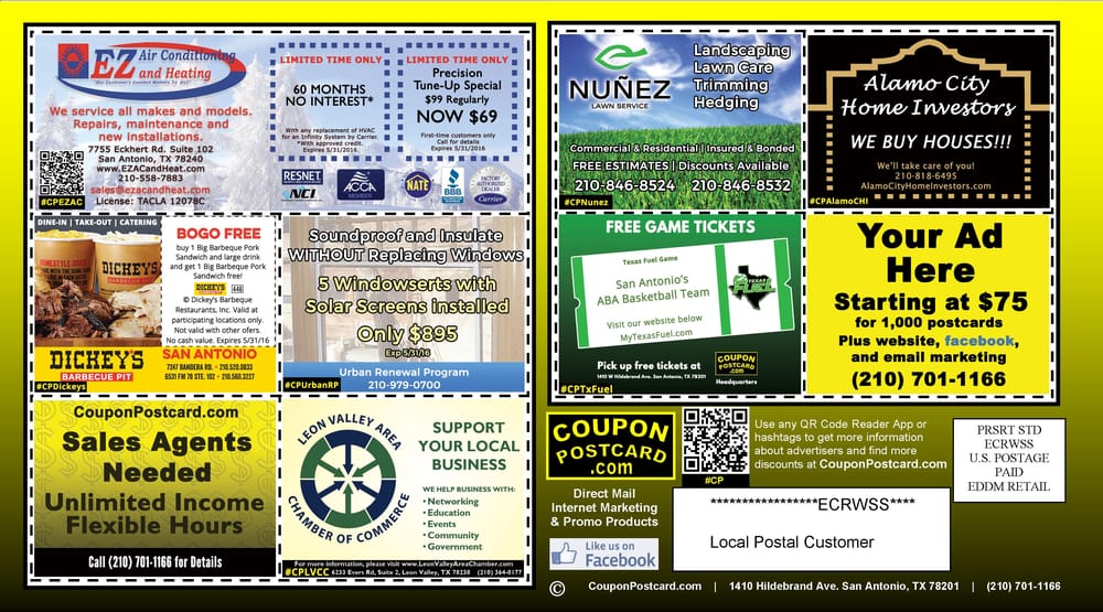 Photo of Coupon Postcard