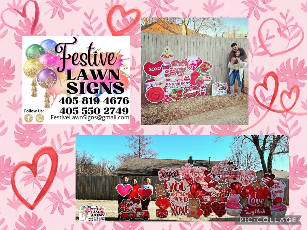 Photo of Festive Lawn Signs