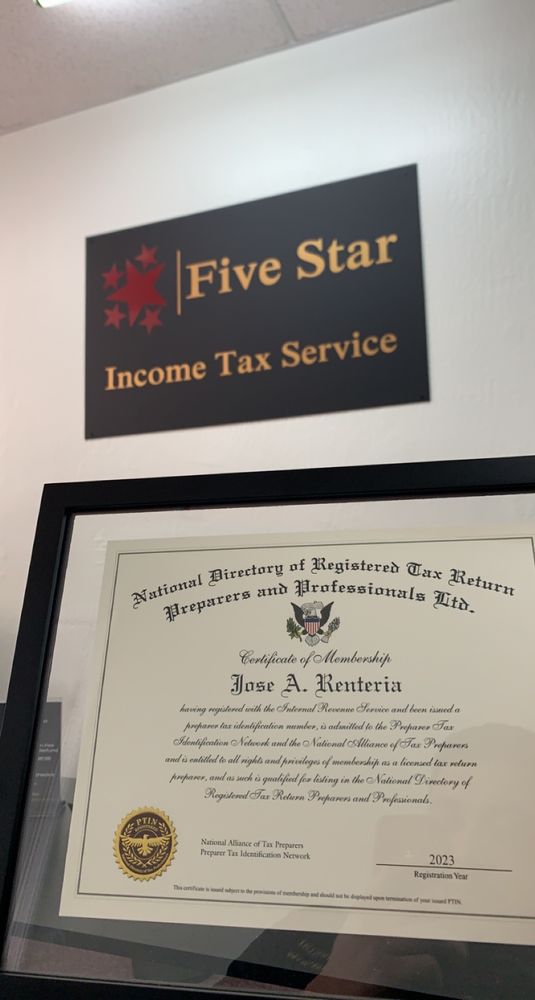 Photo of Five Star Income Tax Service