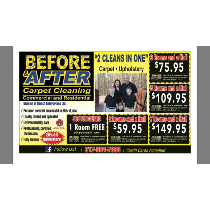 Photo of Before And After Carpet Cleaning