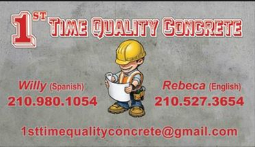 Photo of 1st Time Quality Concrete