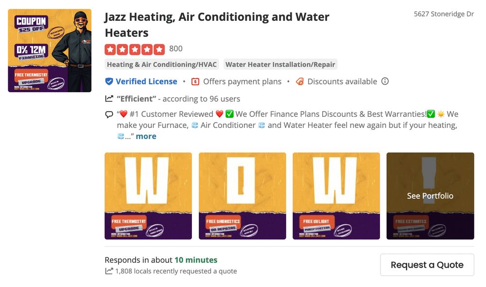 Photo of Jazz Heating, Air Conditioning and Water Heaters