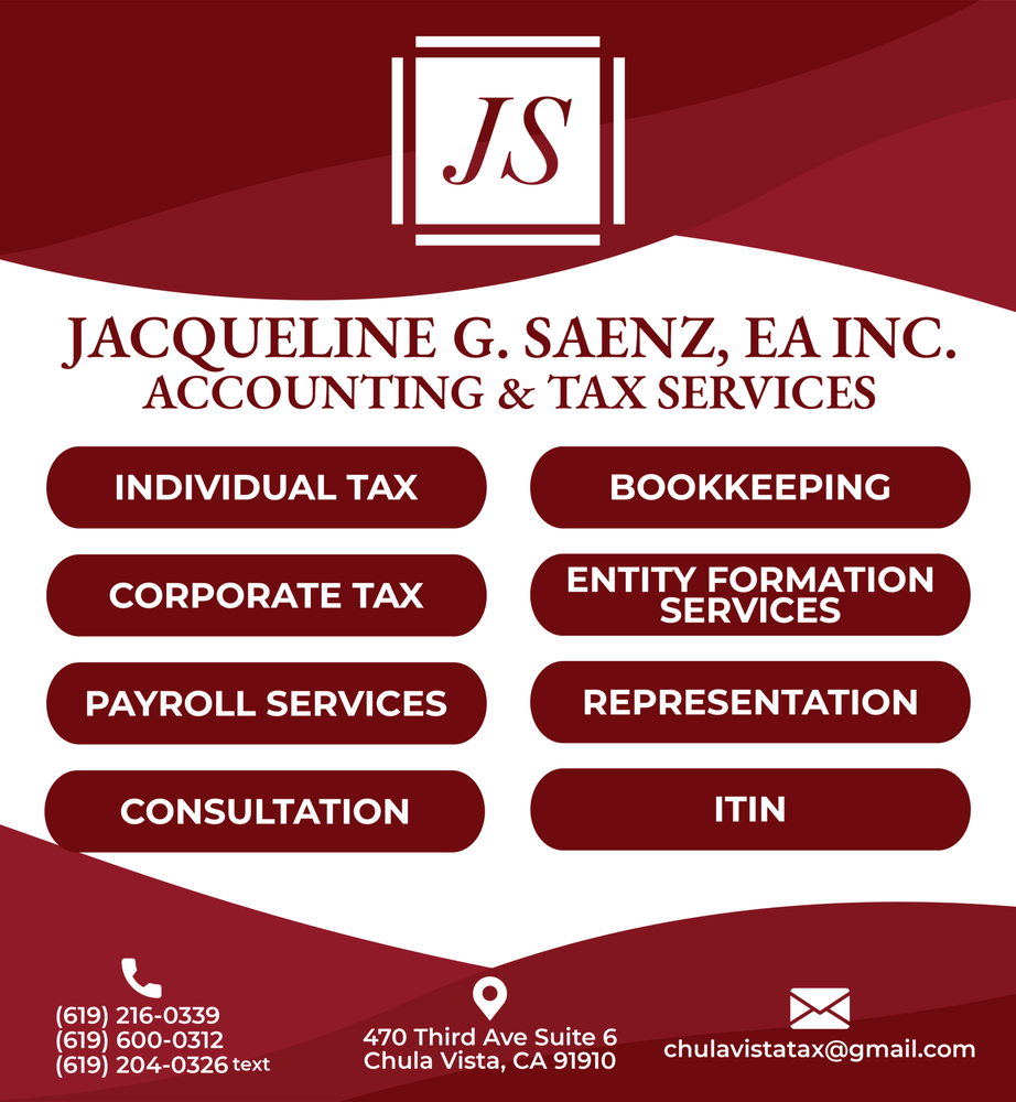 Photo of Jacqueline Saenz, EA - Accounting & Tax Services