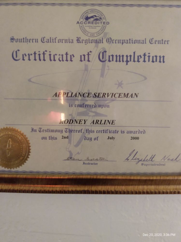Photo of AC Appliance and Refrigeration