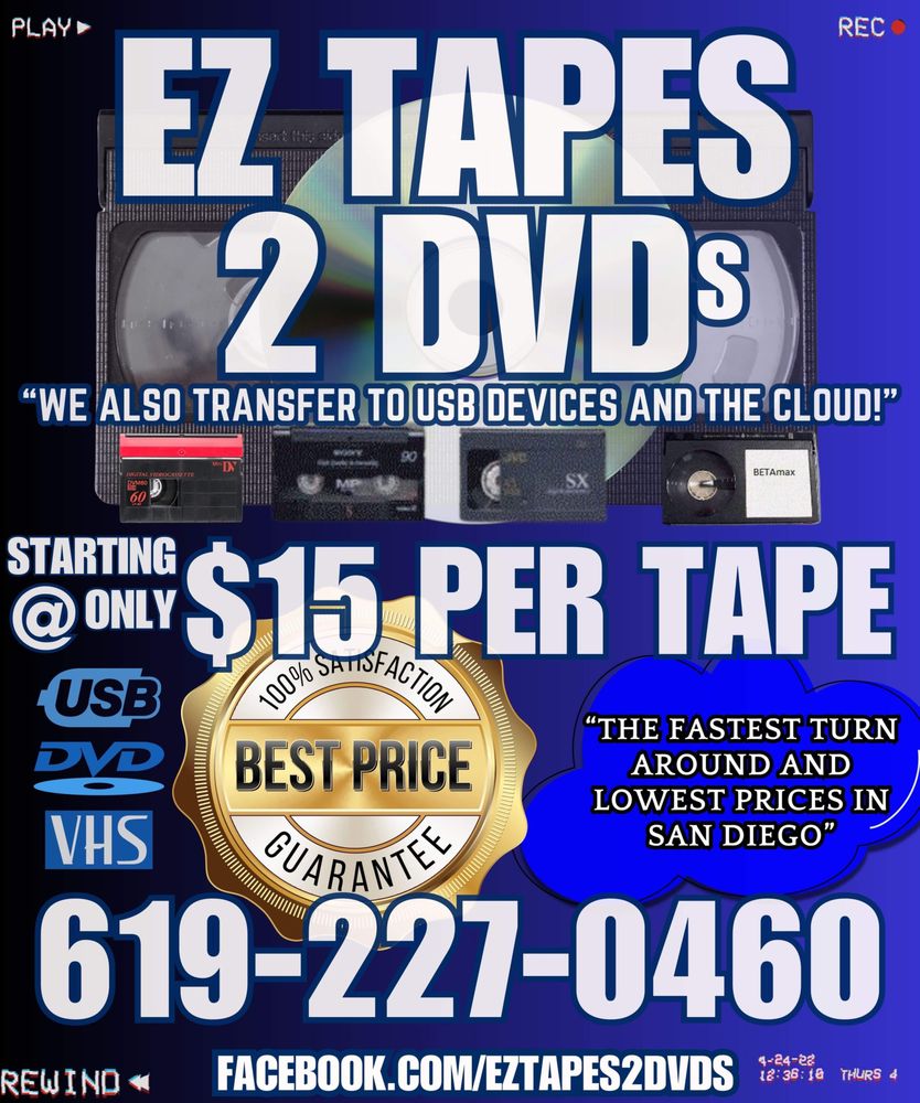 Photo of EZ Tapes 2 DVDs