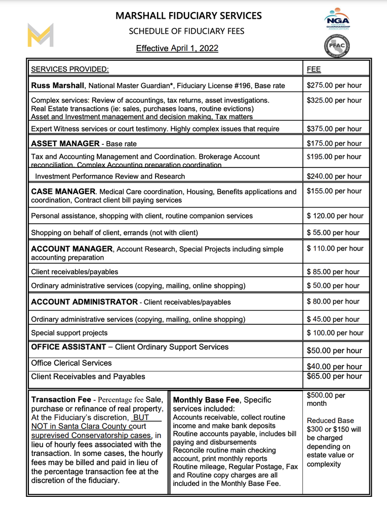 Photo of Marshall Fiduciary Services