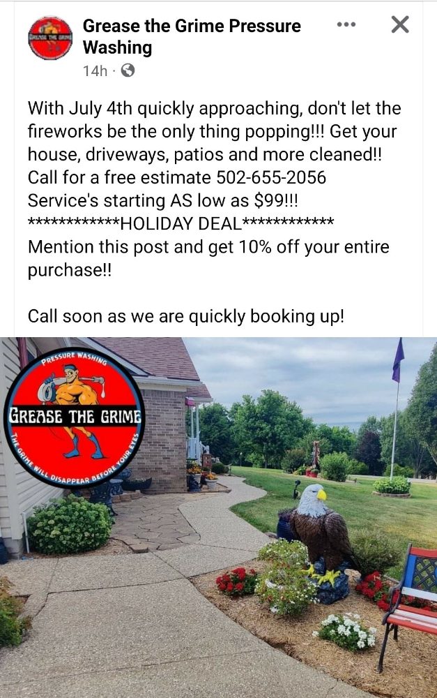 Photo of Grease The Grime Pressure Washing