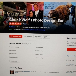Photo of Chuck Wolf's Photo Design Bar