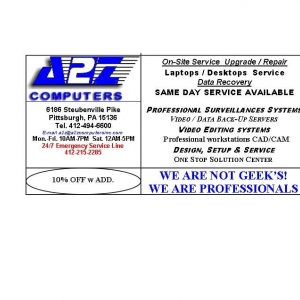 Pittsburgh A2Z Computers