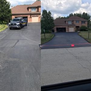 Photo of Tan drive way sealcoating