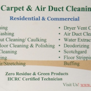 Photo of Rasing Carpet & Air Duct Cleaning