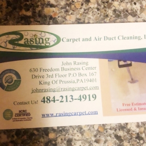 Photo of Rasing Carpet & Air Duct Cleaning