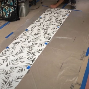 Photo of Gare Wallpaper installation