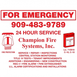 Photo of Champion Fire Systems
