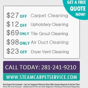 Photo of Steam Carpet Service in Houston TX