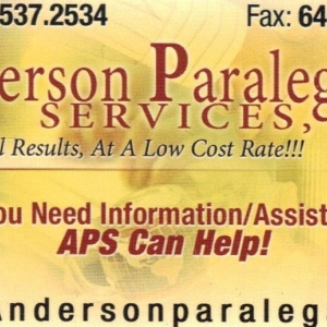 Photo of Anderson Paralegal Services Law Firm