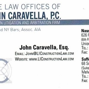 Photo of The Law Offices of John Caravella Dedicated And Experienced Construction Law Attorney