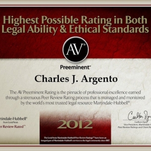 Photo of Charles J. Argento & Associates personal attention for all clients, at all times