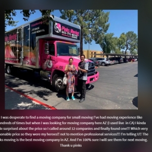 Photo of Pink's Moving & Storage locally family owned and operated moving company